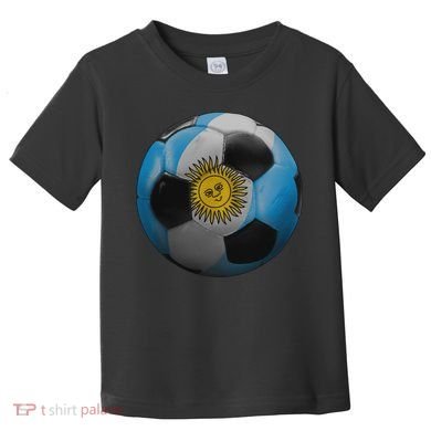Argentina Glow Soccer Ball Logo Toddler T-Shirt