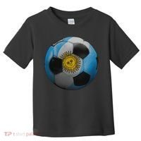 Argentina Glow Soccer Ball Logo Toddler T-Shirt thumb 0