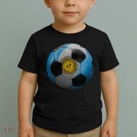 Argentina Glow Soccer Ball Logo Toddler T-Shirt thumb 2