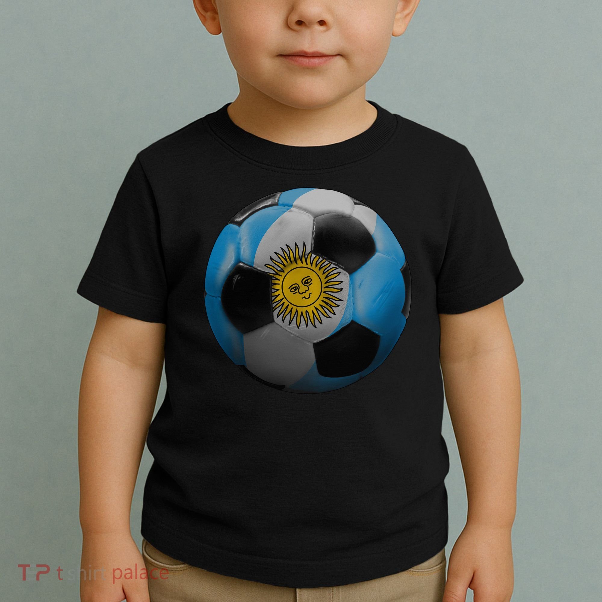 Argentina Glow Soccer Ball Logo Toddler T-Shirt