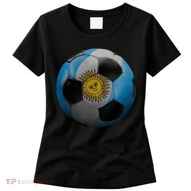 Argentina Glow Soccer Ball Logo Women's T-Shirt