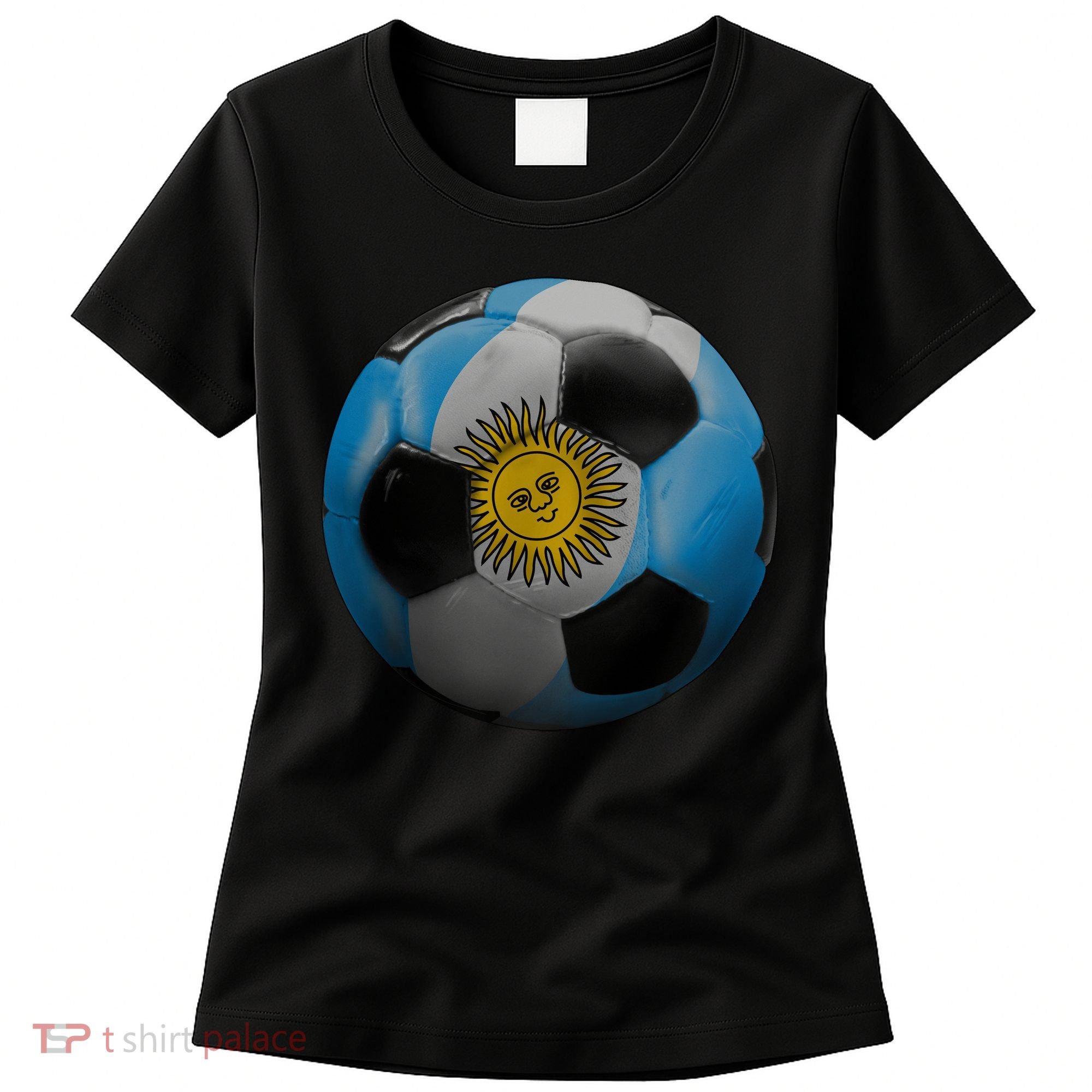 Argentina Glow Soccer Ball Logo Women's T-Shirt