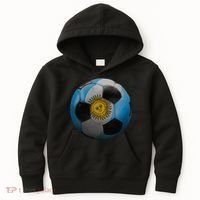 Argentina Glow Soccer Ball Logo Kids Hoodie thumb 0