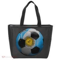 Argentina Glow Soccer Ball Logo Tote Bag thumb 0