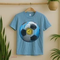 Argentina Glow Soccer Ball Logo T-Shirt thumb 2