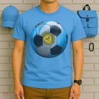 Argentina Glow Soccer Ball Logo T-Shirt thumb 5
