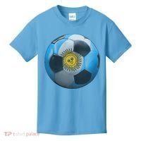 Argentina Glow Soccer Ball Logo Kids T-Shirt thumb 0