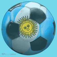 Argentina Glow Soccer Ball Logo Kids T-Shirt thumb 4