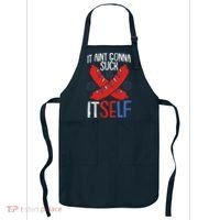 Aint Gonna Suck Itself 4th Of July Funny Sausage Patriotic Apron thumb 0