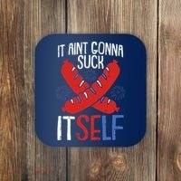 Aint Gonna Suck Itself 4th Of July Funny Sausage Patriotic Coaster thumb 0