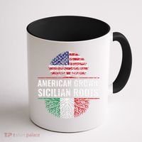 American Grown Sicilian Roots Gift Coffee Mug thumb 1