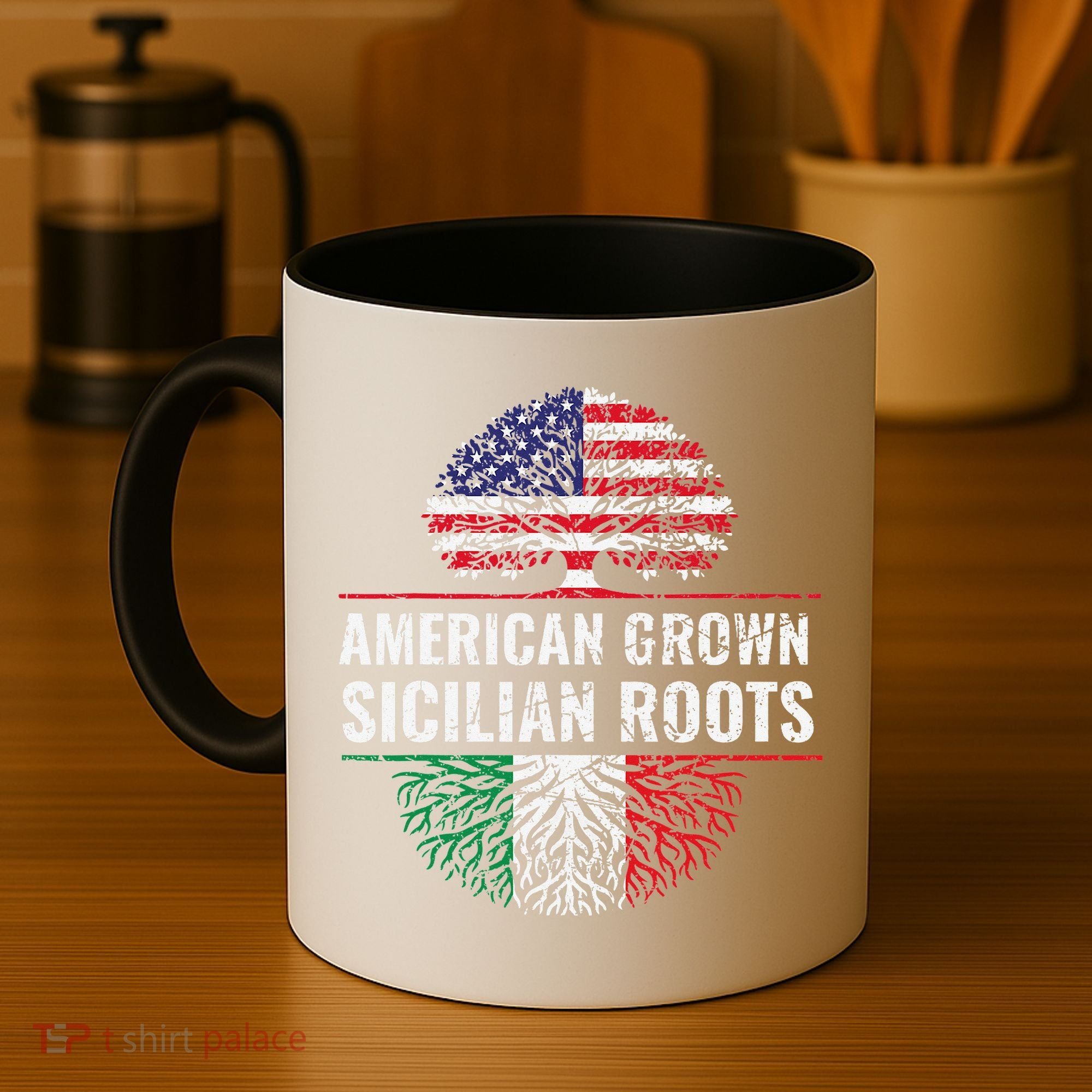 American Grown Sicilian Roots Gift Coffee Mug