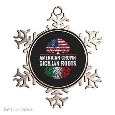 American Grown Sicilian Roots Gift Ornament