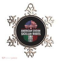 American Grown Sicilian Roots Gift Ornament thumb 0