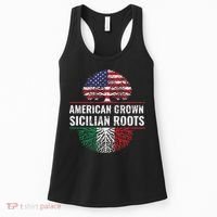 American Grown Sicilian Roots Gift Women's Tank Top thumb 0