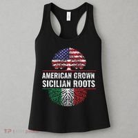 American Grown Sicilian Roots Gift Women's Tank Top thumb 3