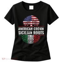 American Grown Sicilian Roots Gift Women's T-Shirt thumb 0