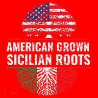 American Grown Sicilian Roots Gift Santa Hat thumb 1