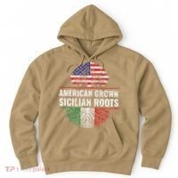 American Grown Sicilian Roots Gift Hoodie thumb 0