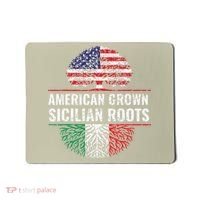 American Grown Sicilian Roots Gift Mousepad thumb 0