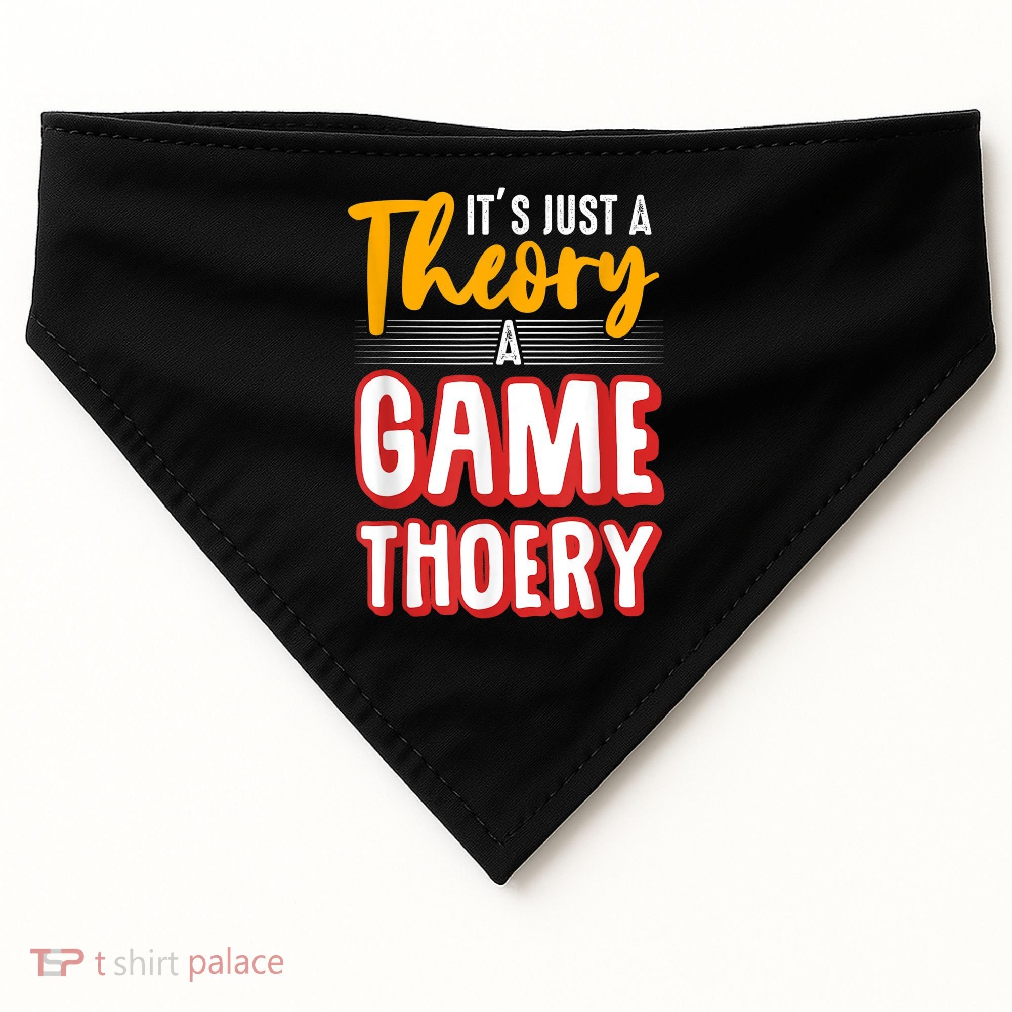 A Game Theory Student Mathematician Logical Thinker USA-Made Doggie Bandana