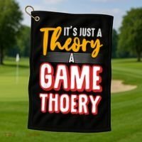 A Game Theory Student Mathematician Logical Thinker Golf Towel thumb 1