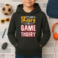 A Game Theory Student Mathematician Logical Thinker Kids Hoodie thumb 2