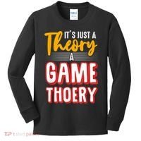 A Game Theory Student Mathematician Logical Thinker Kids Long Sleeve Shirt thumb 0