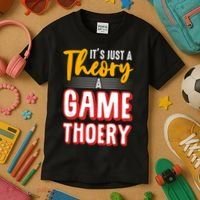 A Game Theory Student Mathematician Logical Thinker Kids T-Shirt thumb 3