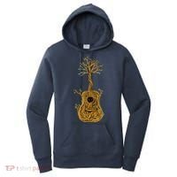 Acoustic Guitar Tree Of Life Guitar Player Nature Guitarist Women's Hoodie thumb 0
