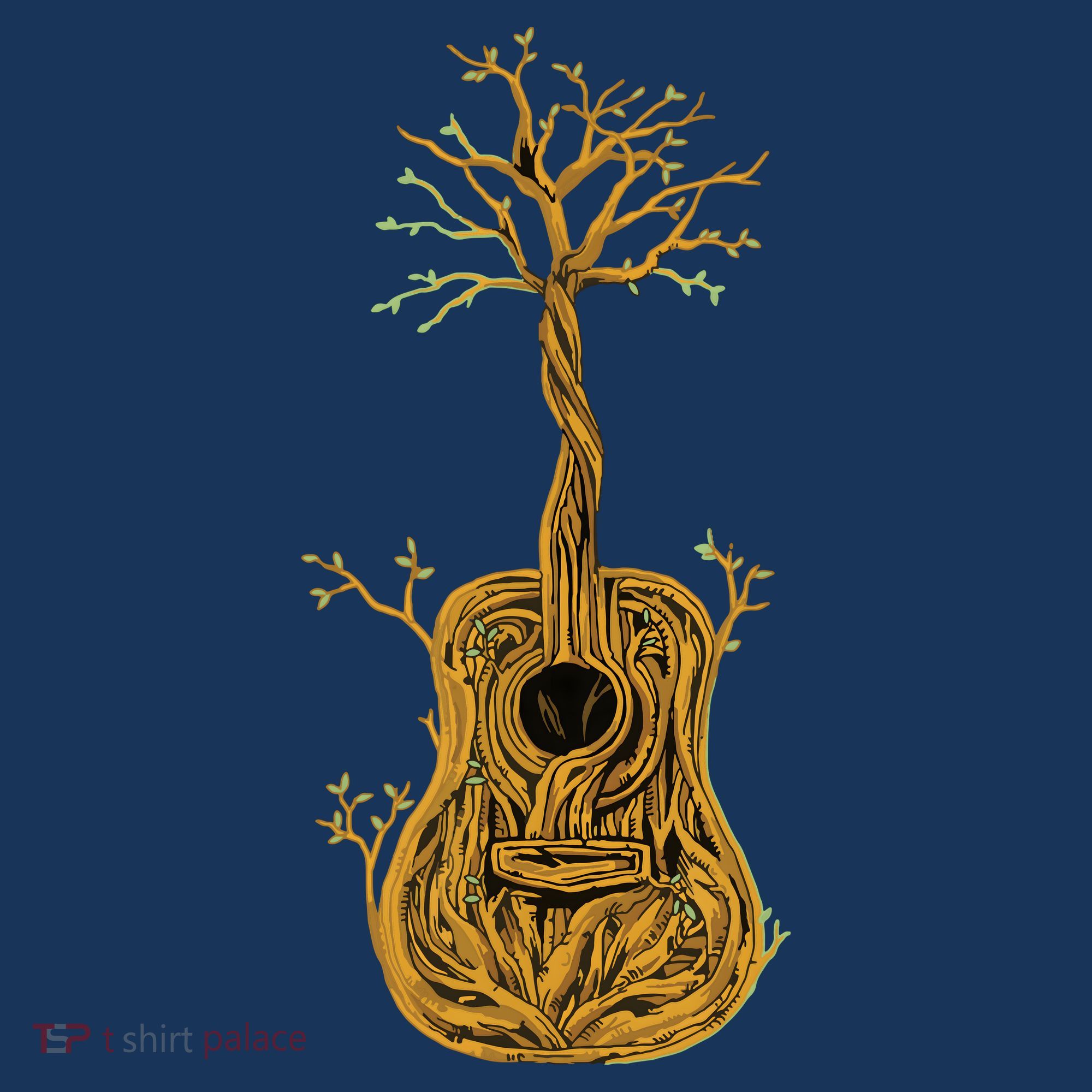 Acoustic Guitar Tree Of Life Guitar Player Nature Guitarist Women's Tank Top