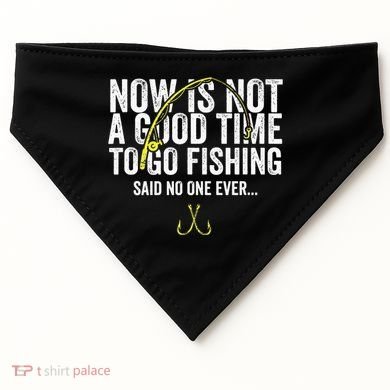 A Good Time For Fishing Walleye Hunter USA-Made Doggie Bandana