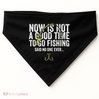 A Good Time For Fishing Walleye Hunter USA-Made Doggie Bandana thumb 0