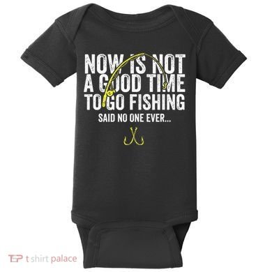 A Good Time For Fishing Walleye Hunter Baby Bodysuit