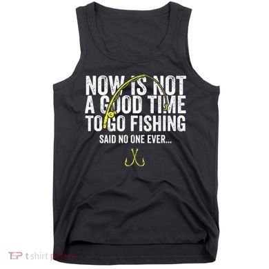 A Good Time For Fishing Walleye Hunter Tank Top