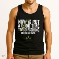 A Good Time For Fishing Walleye Hunter Tank Top thumb 3