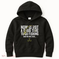 A Good Time For Fishing Walleye Hunter Kids Hoodie thumb 0