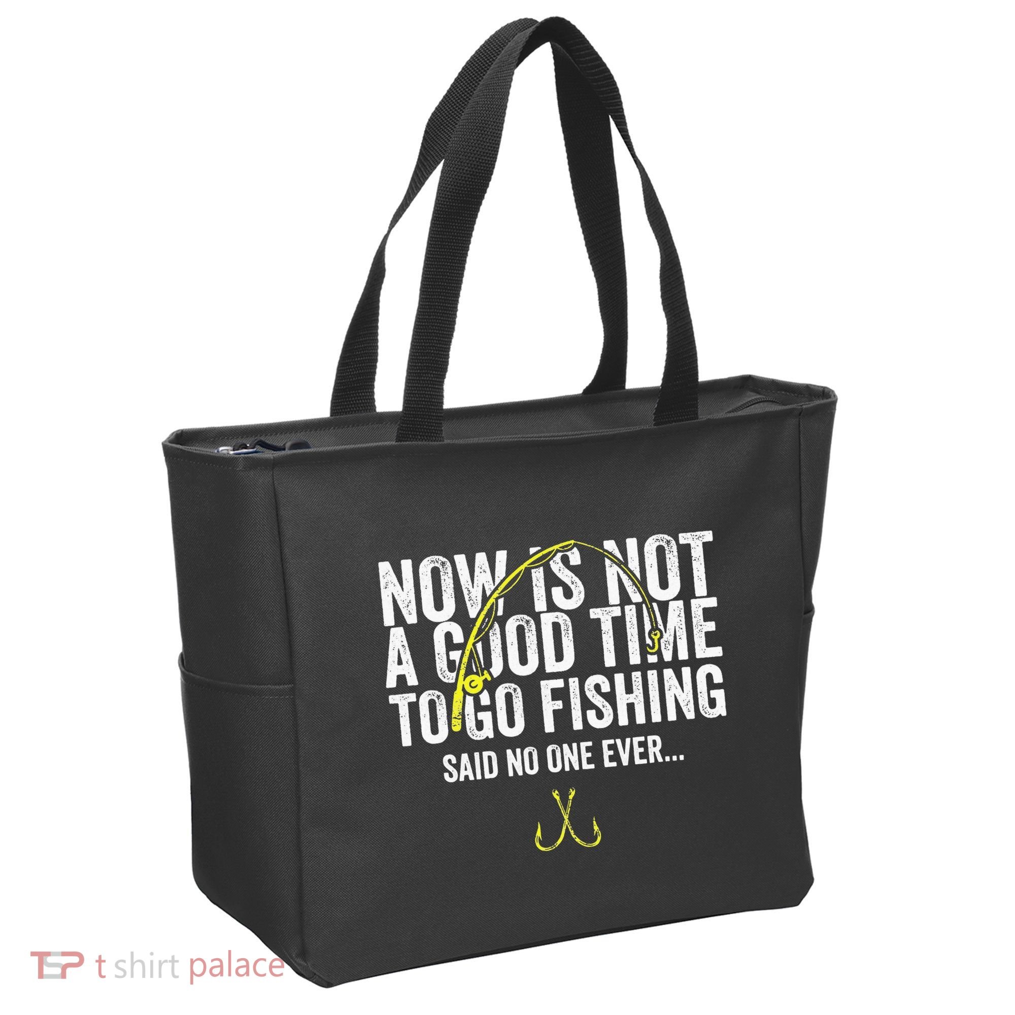 A Good Time For Fishing Walleye Hunter Tote Bag