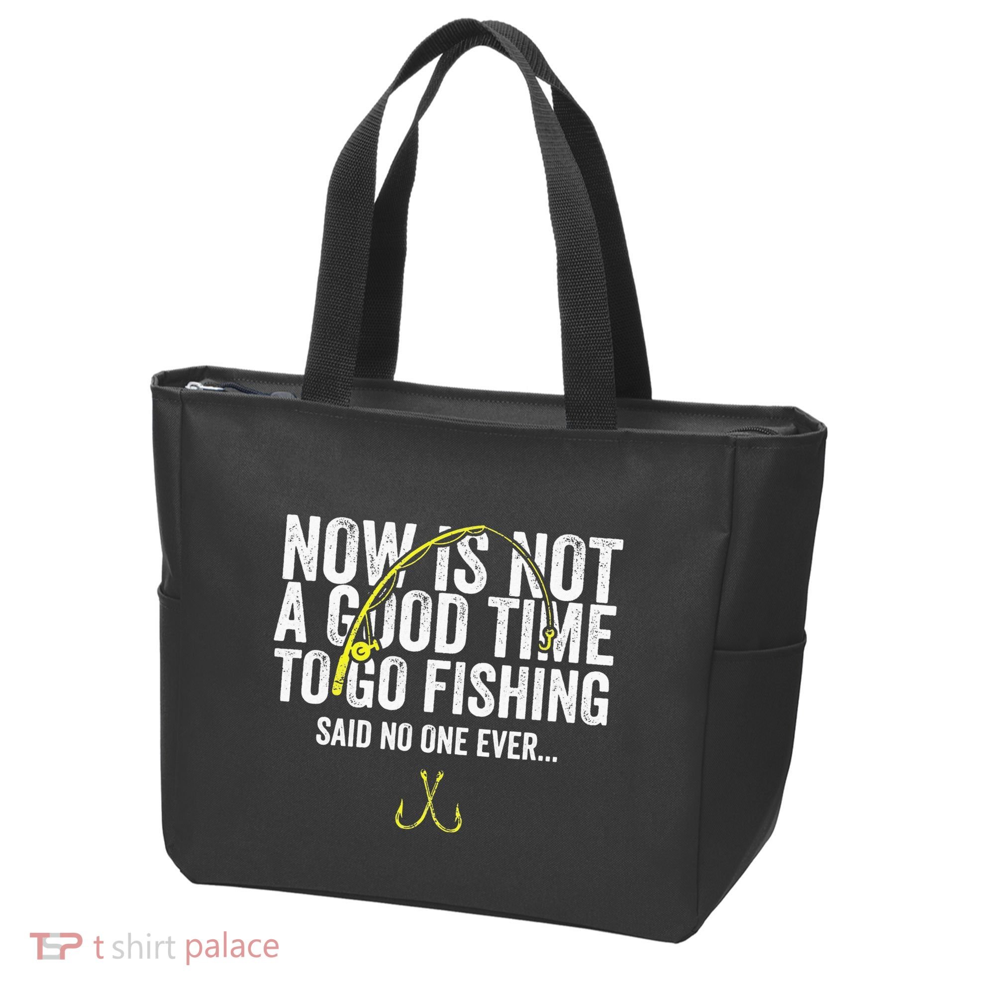 A Good Time For Fishing Walleye Hunter Tote Bag