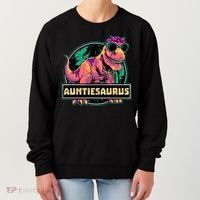 Auntiesaurus Gift T Rex Auntie Saurus Dinosaur Aunt Great Gift Women's Sweatshirt thumb 0