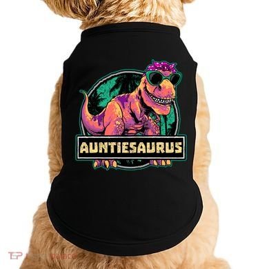Auntiesaurus Gift T Rex Auntie Saurus Dinosaur Aunt Great Gift Doggie Tank