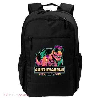 Auntiesaurus Gift T Rex Auntie Saurus Dinosaur Aunt Great Gift Backpack