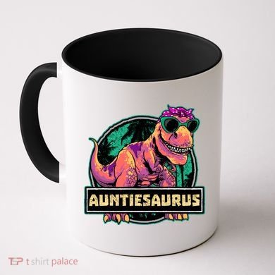 Auntiesaurus Gift T Rex Auntie Saurus Dinosaur Aunt Great Gift Coffee Mug