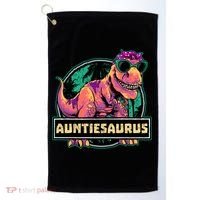 Auntiesaurus Gift T Rex Auntie Saurus Dinosaur Aunt Great Gift Golf Towel thumb 0