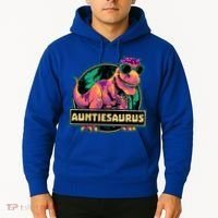 Auntiesaurus Gift T Rex Auntie Saurus Dinosaur Aunt Great Gift Hoodie thumb 2