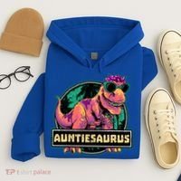 Auntiesaurus Gift T Rex Auntie Saurus Dinosaur Aunt Great Gift Hoodie thumb 4