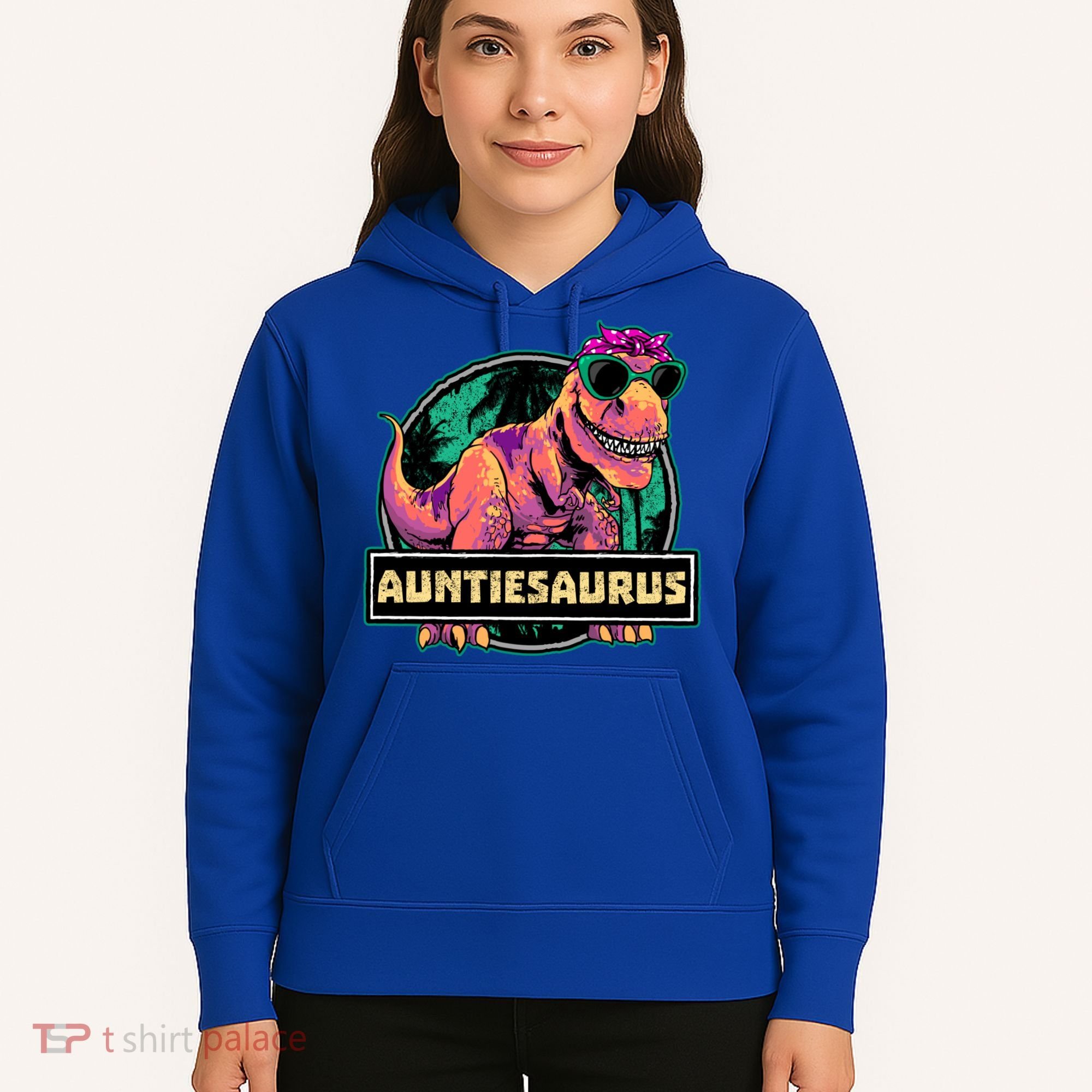 Auntiesaurus Gift T Rex Auntie Saurus Dinosaur Aunt Great Gift Hoodie