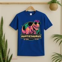 Auntiesaurus Gift T Rex Auntie Saurus Dinosaur Aunt Great Gift T-Shirt thumb 2