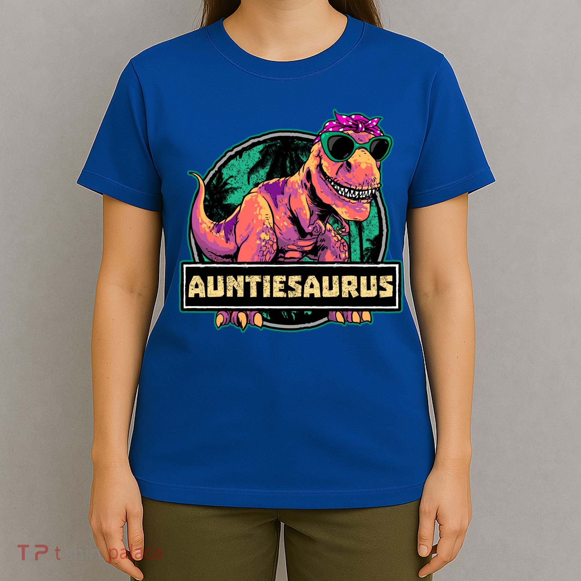 Auntiesaurus Gift T Rex Auntie Saurus Dinosaur Aunt Great Gift T-Shirt