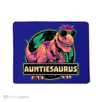Auntiesaurus Gift T Rex Auntie Saurus Dinosaur Aunt Great Gift Mousepad